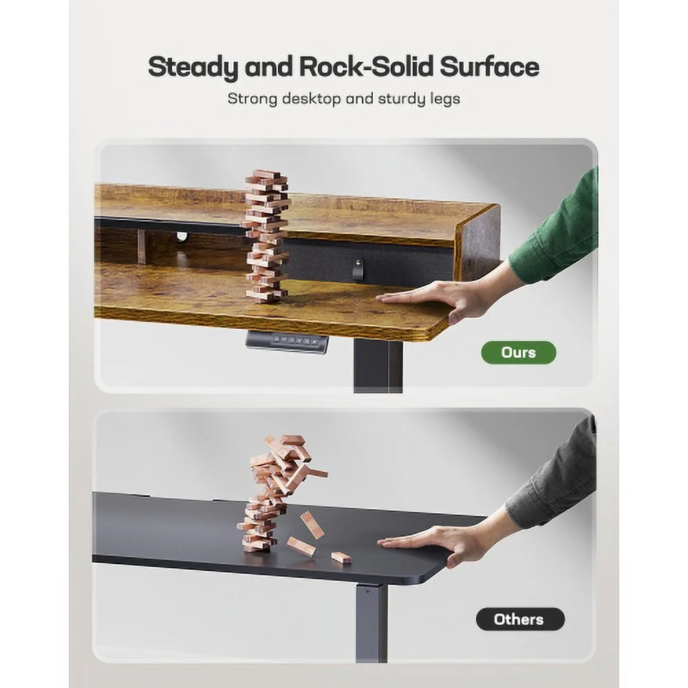Adjustable Height Electric Standing Desk 55 x 24 Inches S597003