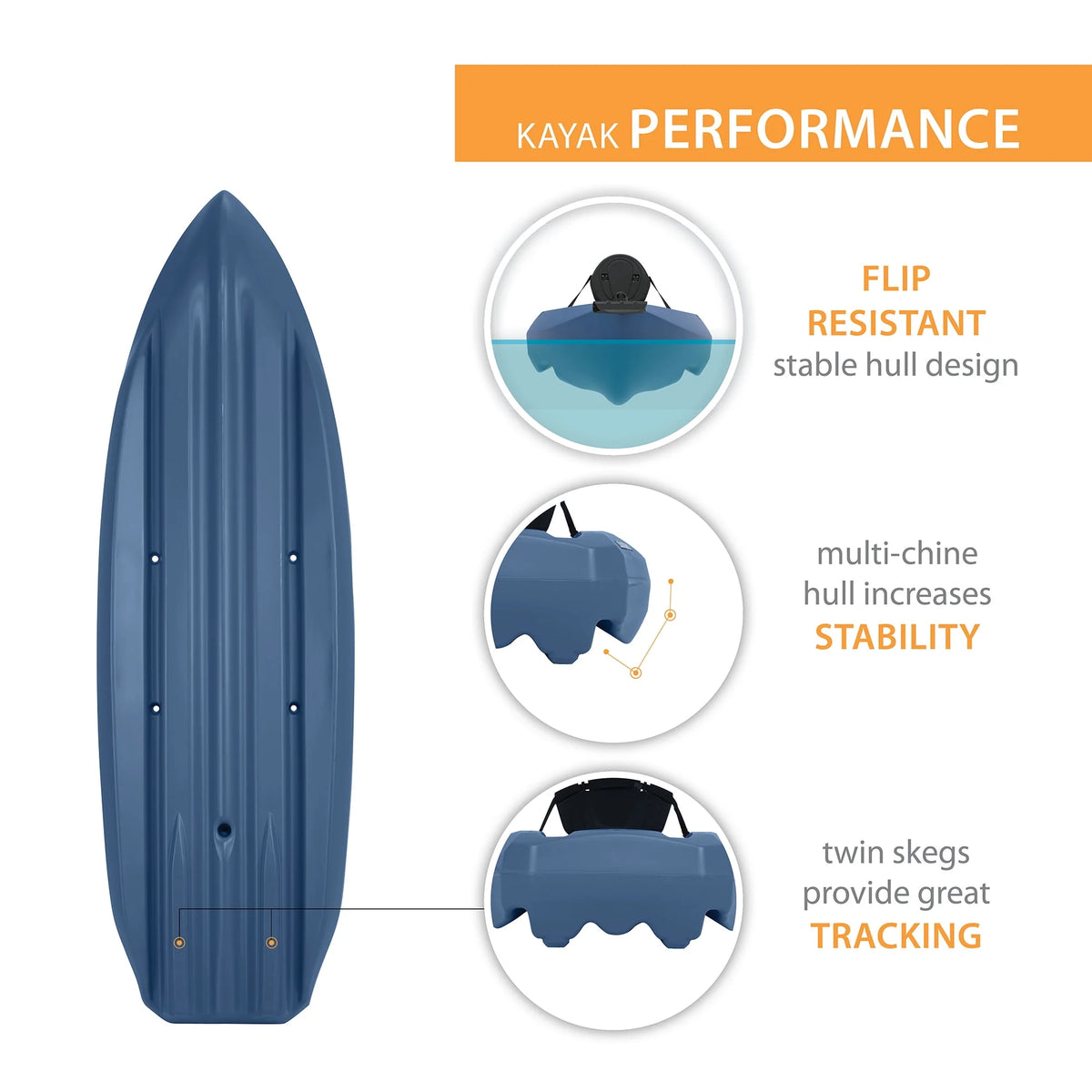 8 ft Sit-on-Top Kayak Red O80084
