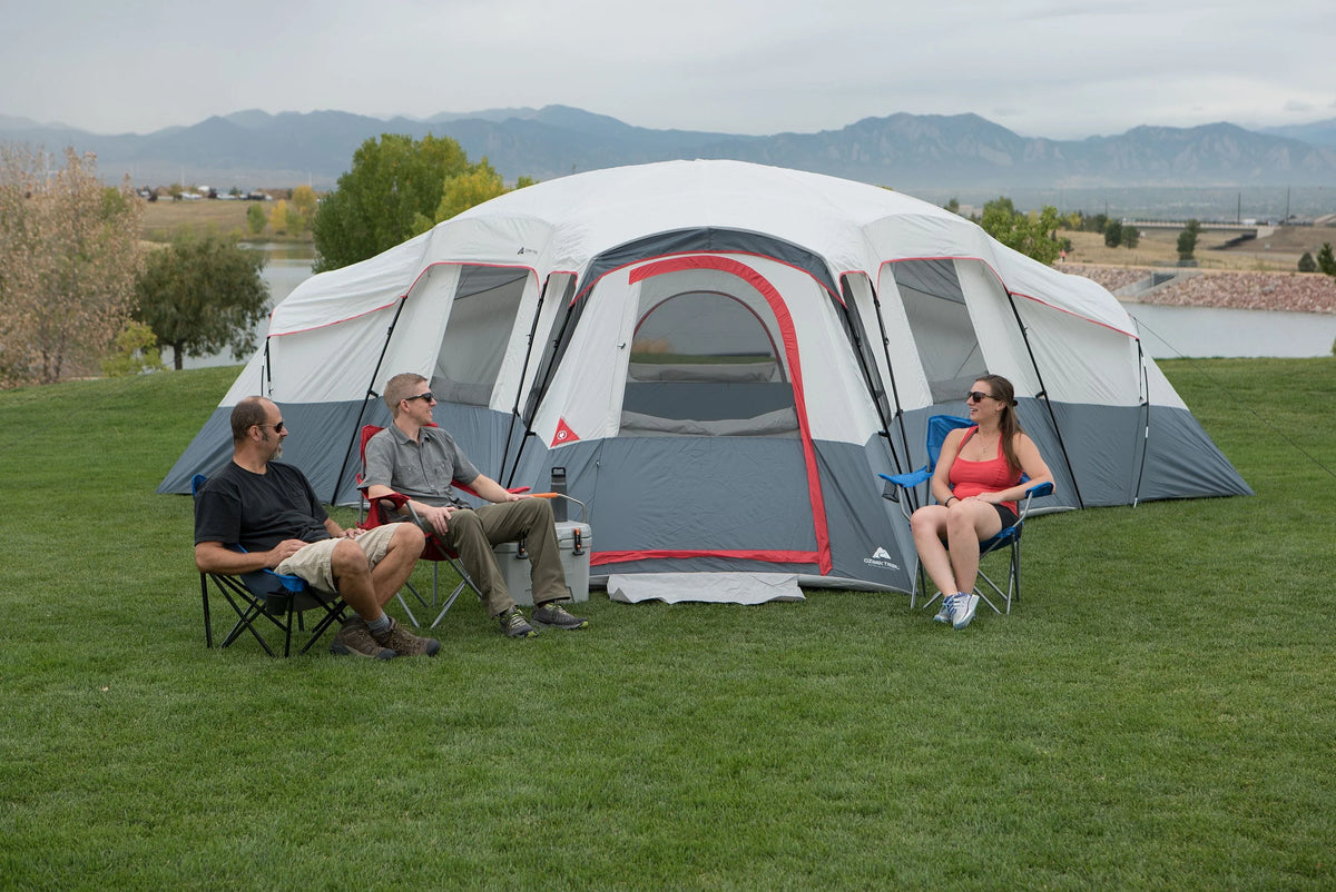 20-Person 4-Room Cabin Tent with 3 Separate Entrances G630