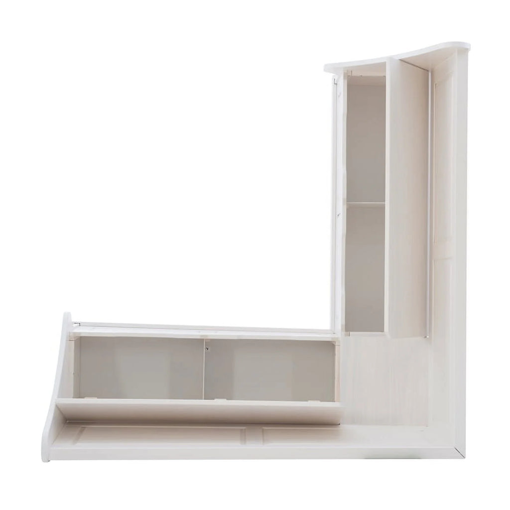 White Wood Corner Breakfast Nook X233