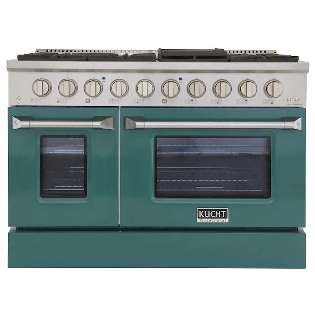 48 Pro-Style Propane Gas Dual Fuel Range with 4 Burners in Green L25503