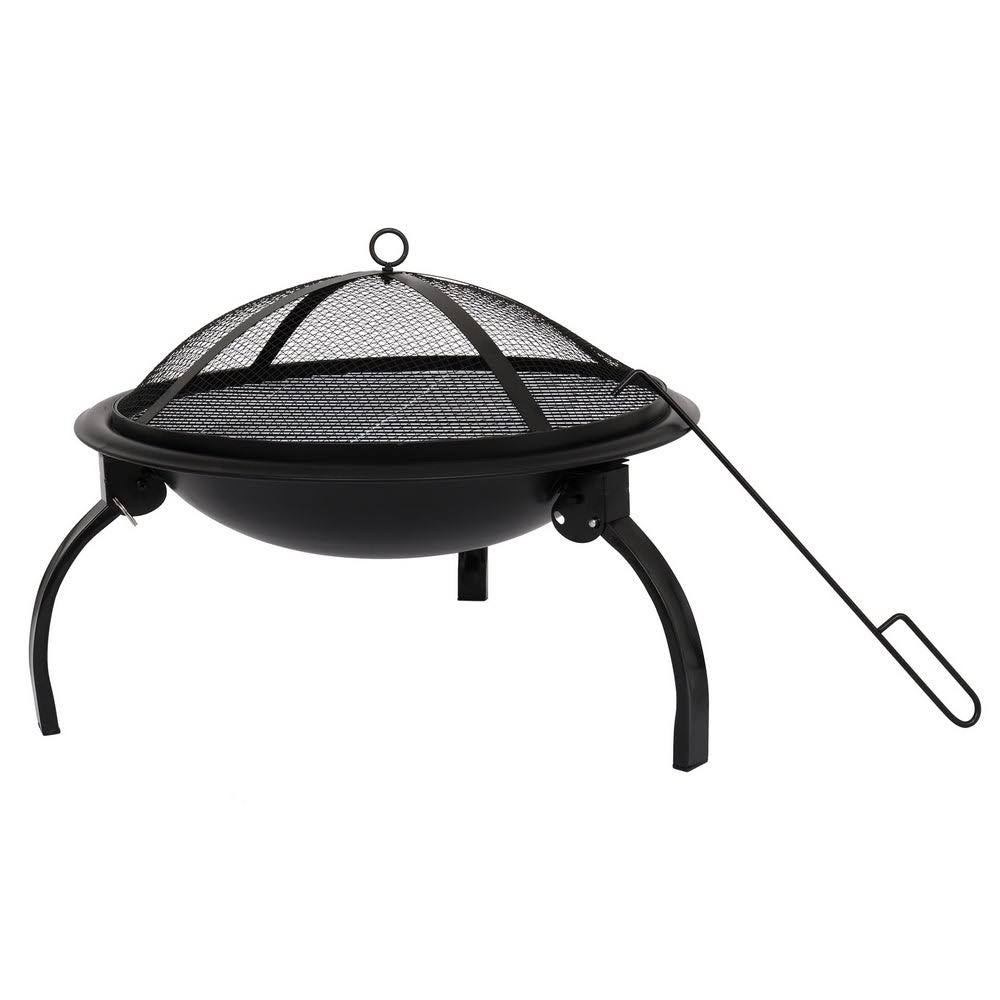 21 inch Cast Iron Charcoal Grill with Carrying Bag M875039