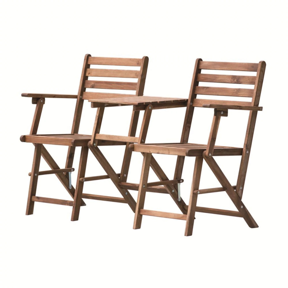 55" Brown Folding Chairs and Table E707