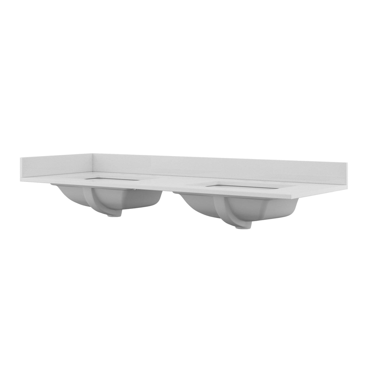 61x22 Quartz Vanity Top with Backsplash V1020