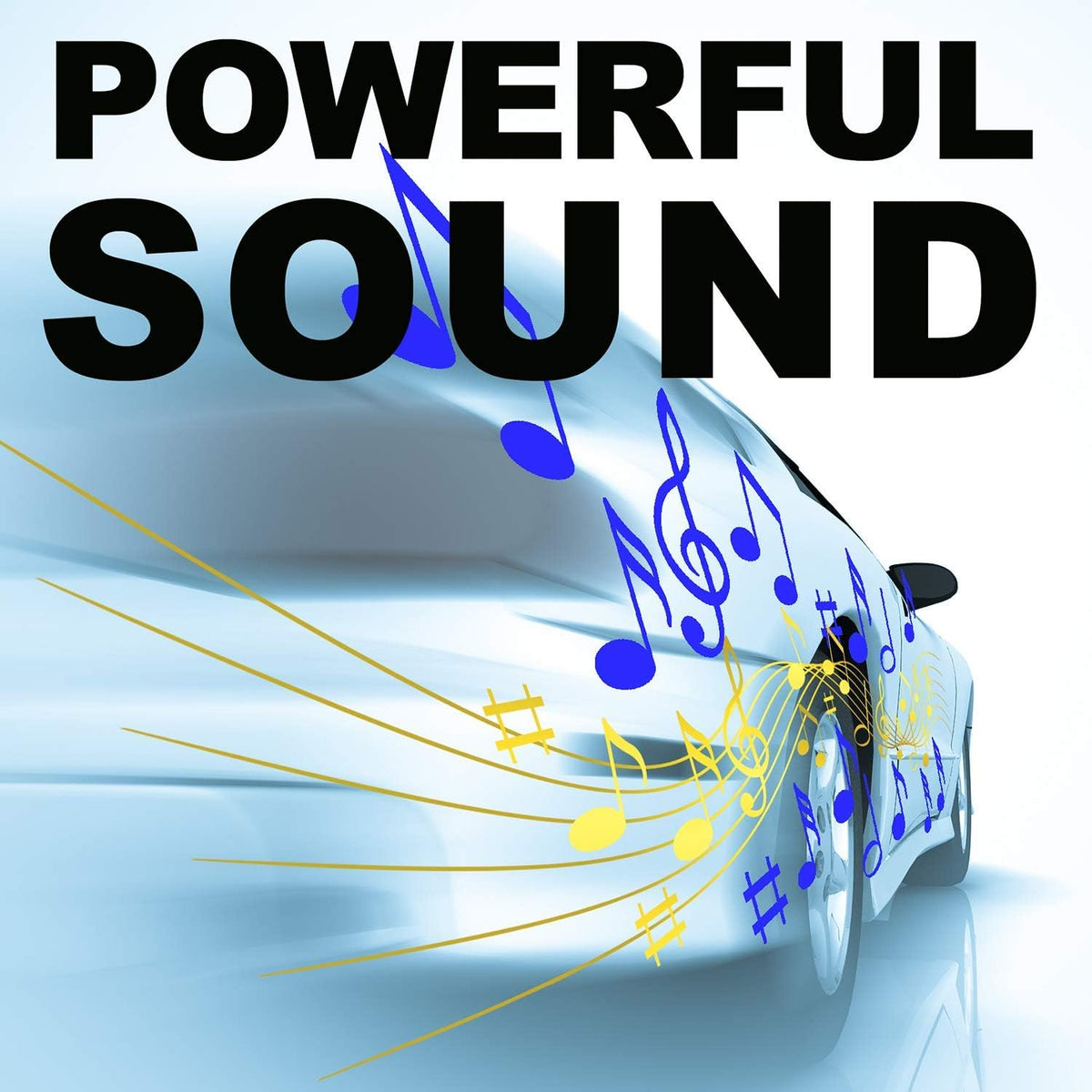 600 Watts Max Power Low Profile 8 Inch Amplified Car Subwoofer P50501
