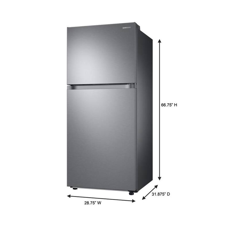 29 in. 17.6 cu. ft. Top Freezer Refrigerator with Ice Maker in Stainless Steel K74281