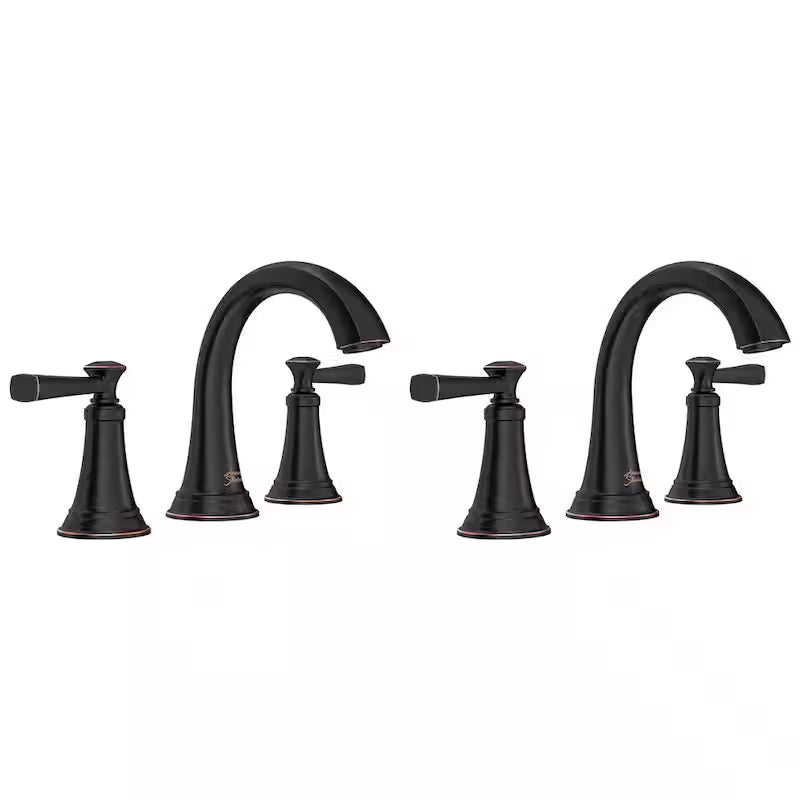 8 in. Widespread Double Handle Bathroom Faucet in Legacy Bronze 2-Pack E50887