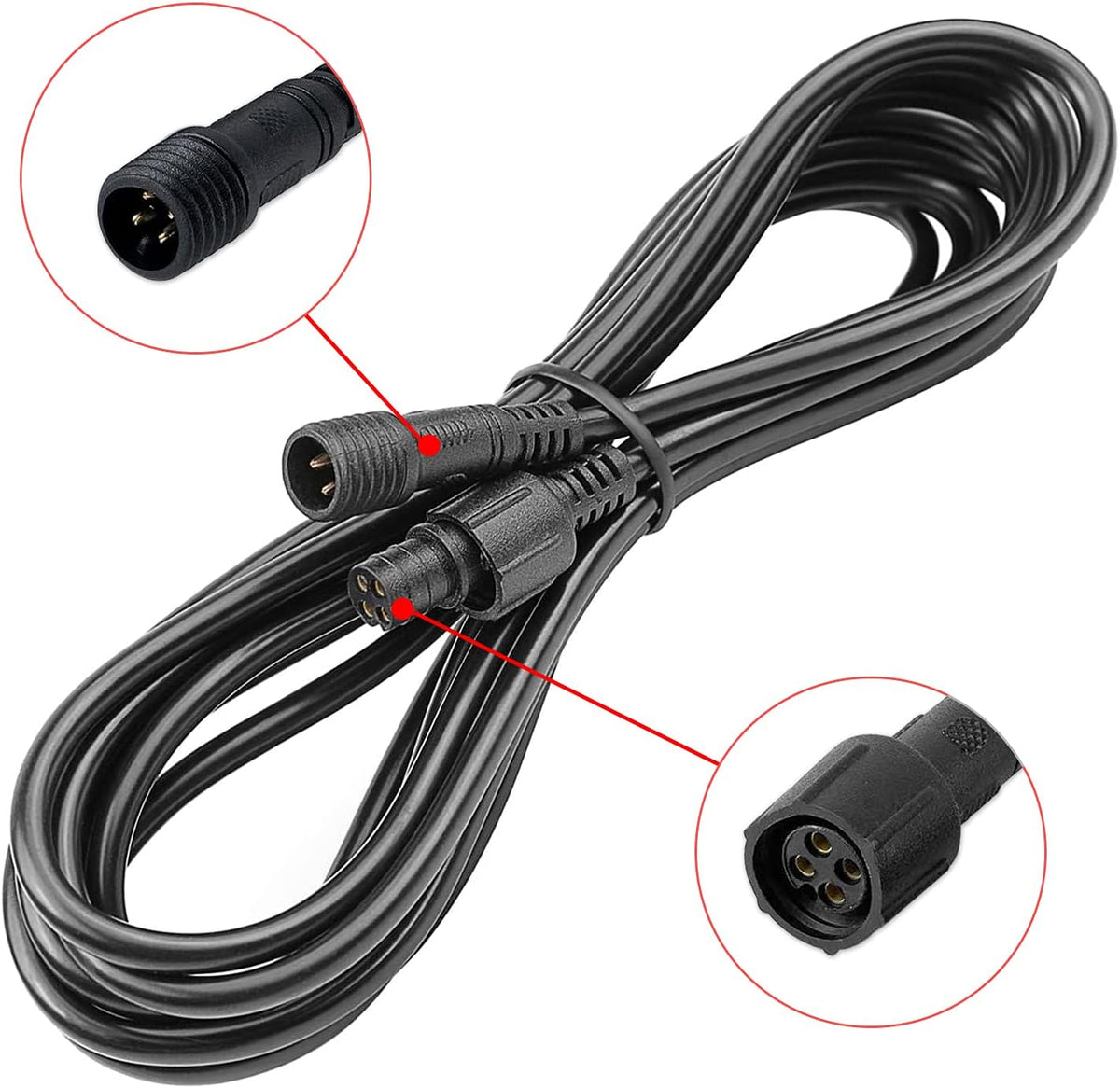 10FT 4Pin Extension Wire Cable 4 Packs Z165