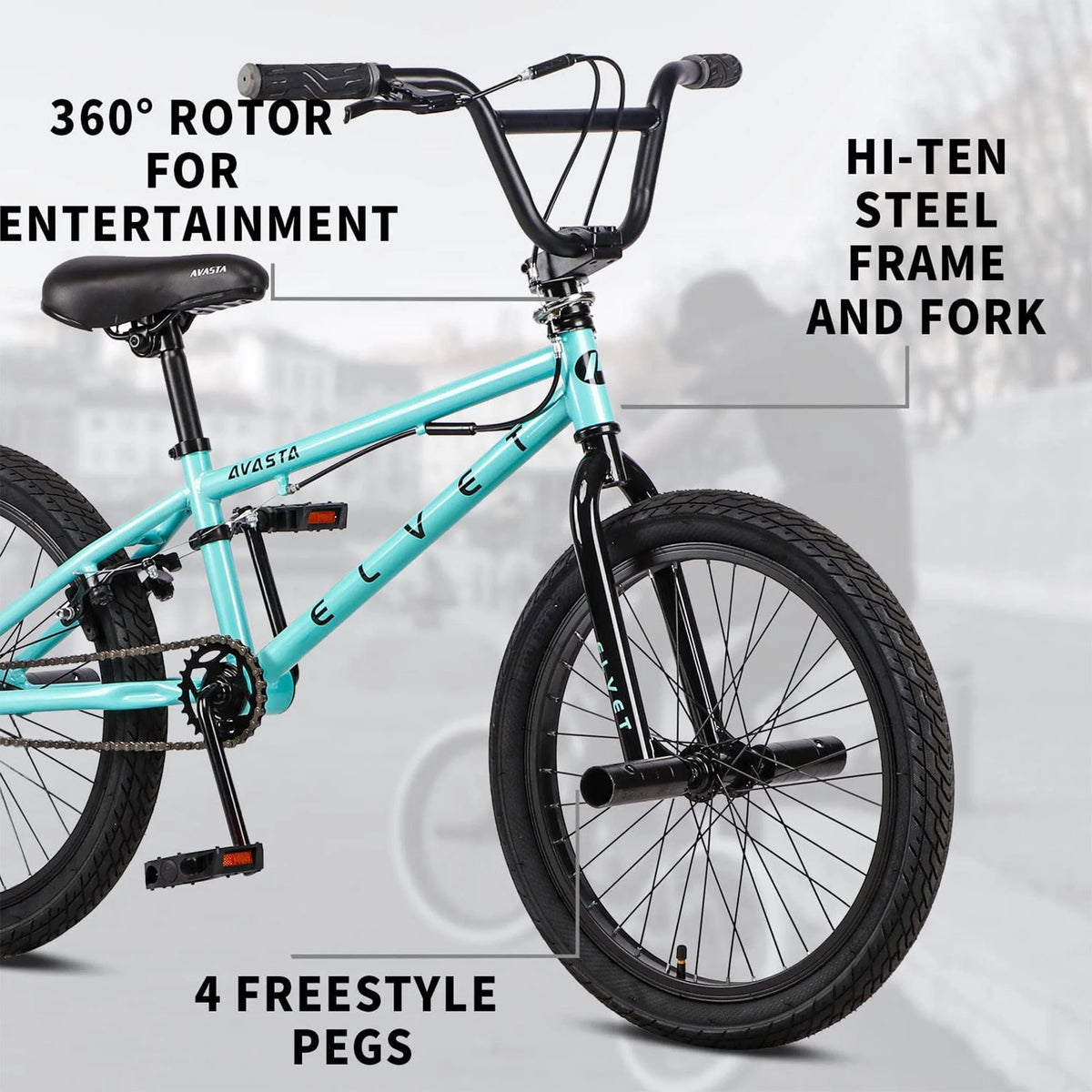 18 Inch Mint Green Kid BMX Bicycle A77655
