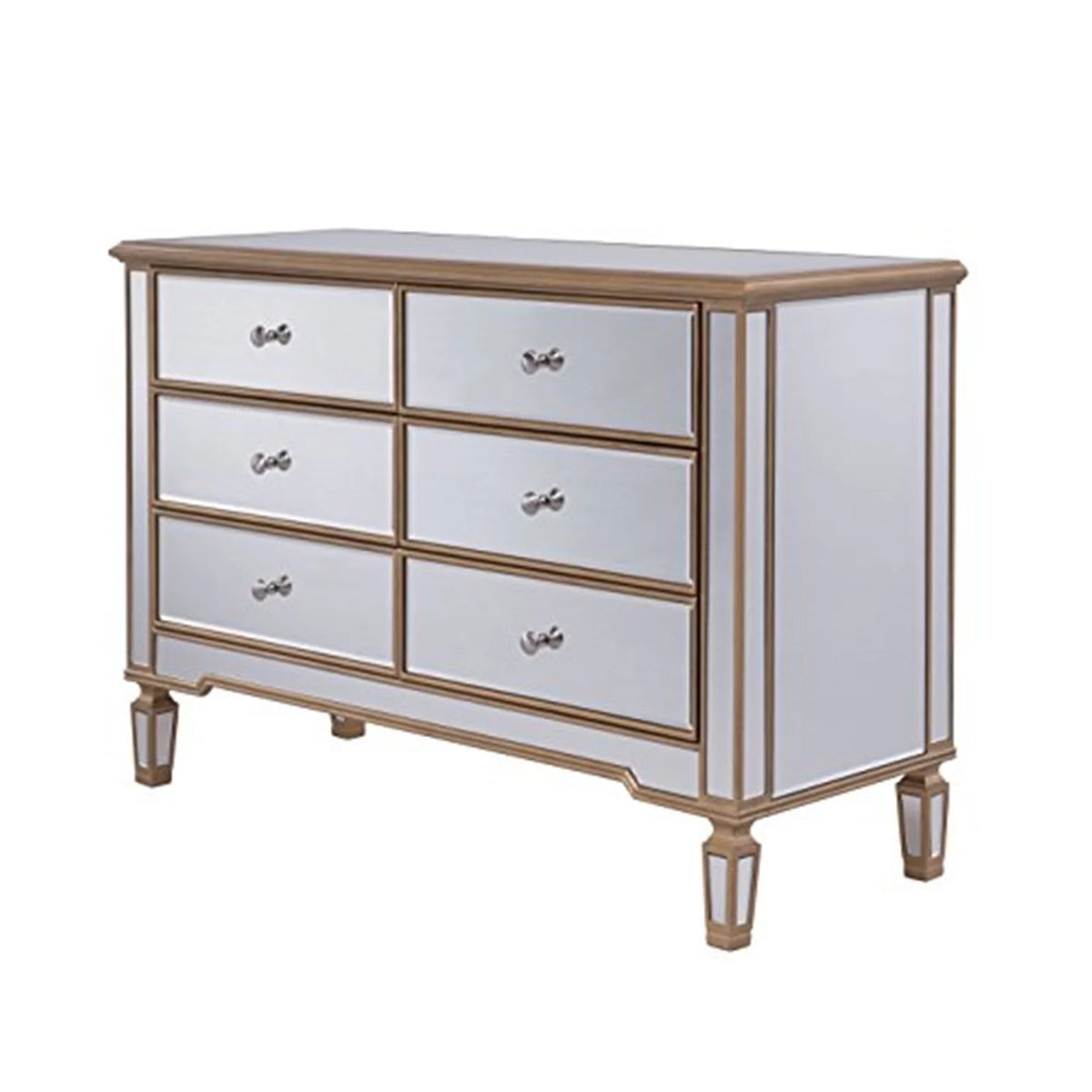 6 Drawer Gold Dresser H468