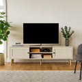 Rattan TV Stand with Storage, 59" TV Console B256