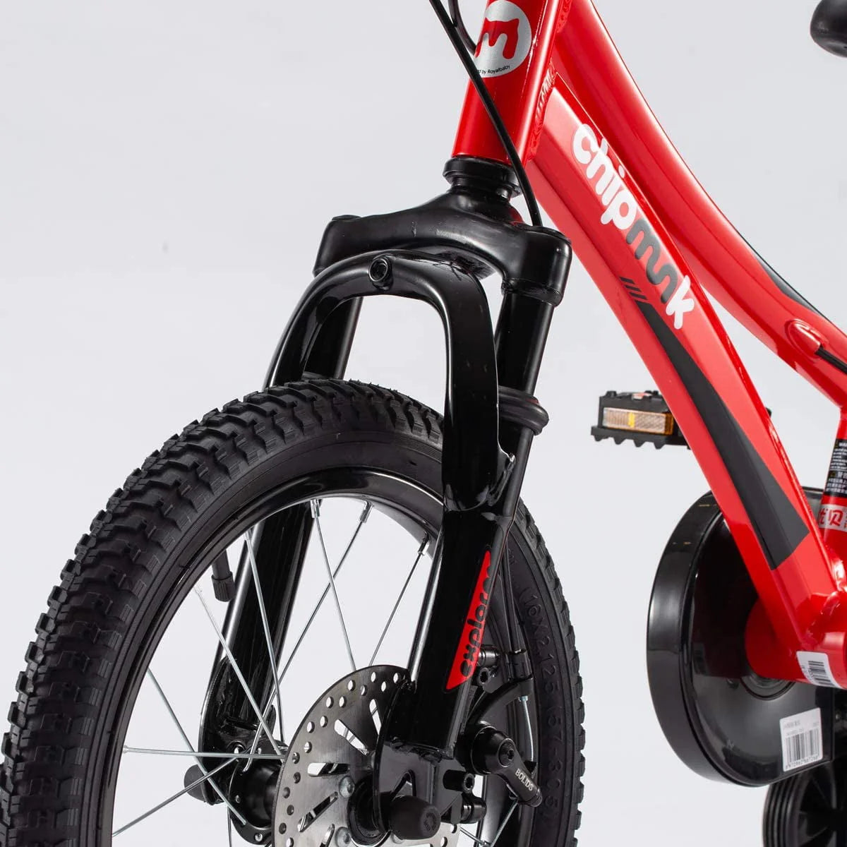 16 Inch Front Suspension Disc Brakes Red Kids Bike J413