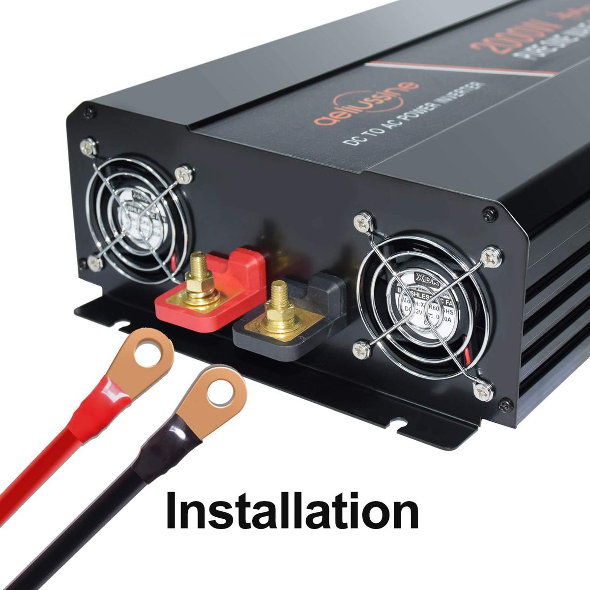 2000 Watt Pure Sine Wave Inverter 12v dc to ac 120v with LCD Display P756980