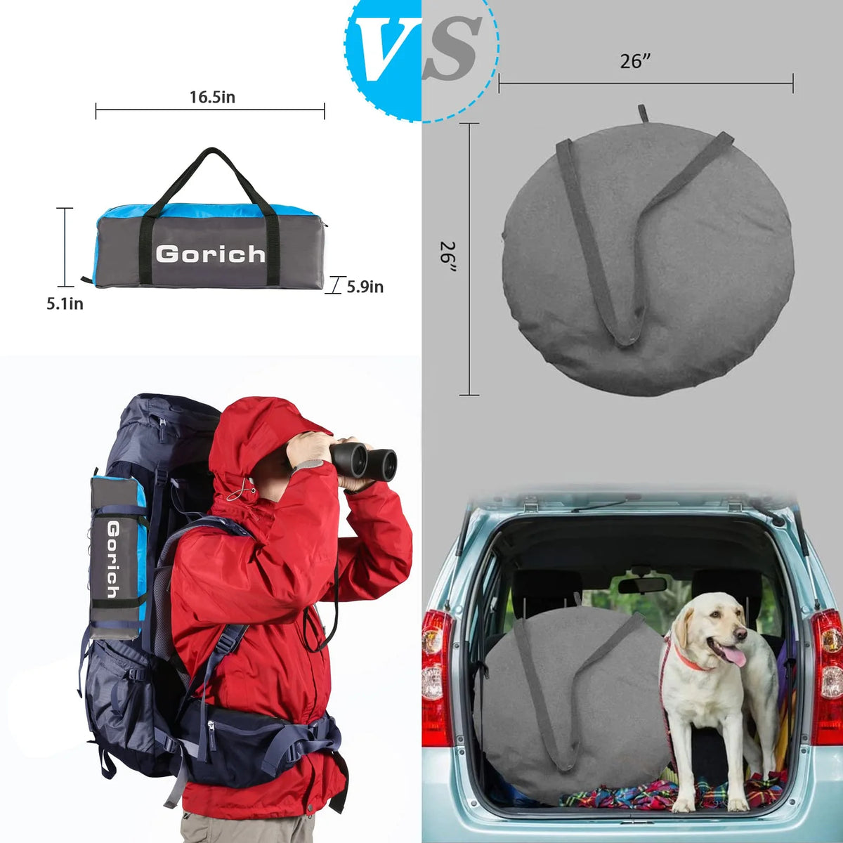 3-Person UPF50+ Beach Tent Sun Shelter F497584