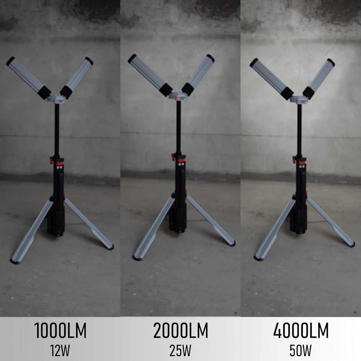 4000 Lumen Rechargeable LED Work Light with Stand X38993