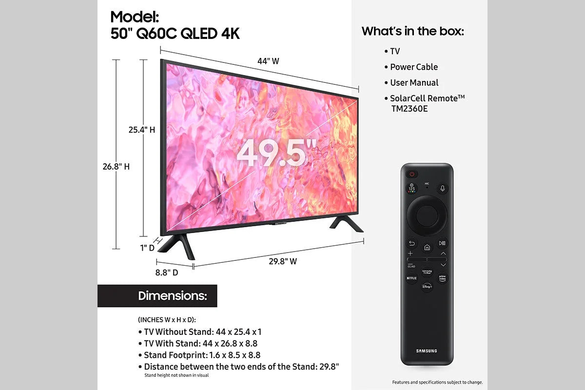 50 Class QLED 4K Smart TV H3214