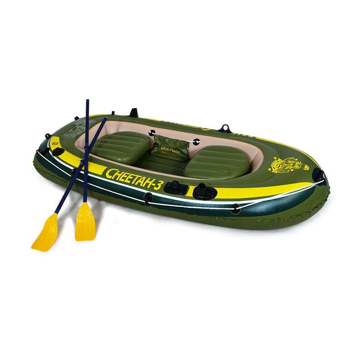 3 Person Inflatable Boat Set with Oars & Air Pump J73257