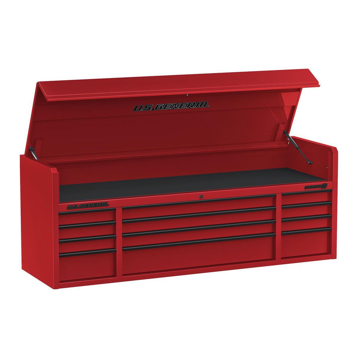 72 in. x 22 in. Triple Bank Top Chest, Red K78662