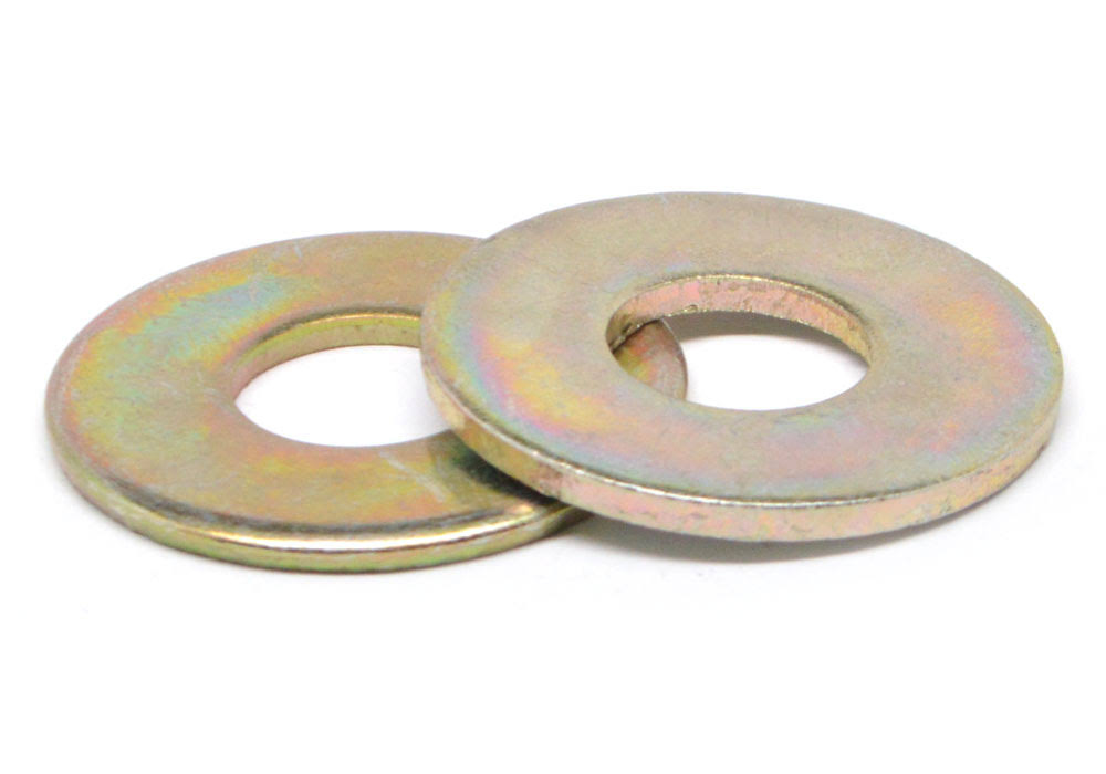 7/8x22 Grade 8 Flat Washer Medium Carbon Steel Yellow Zinc Plated Z7229