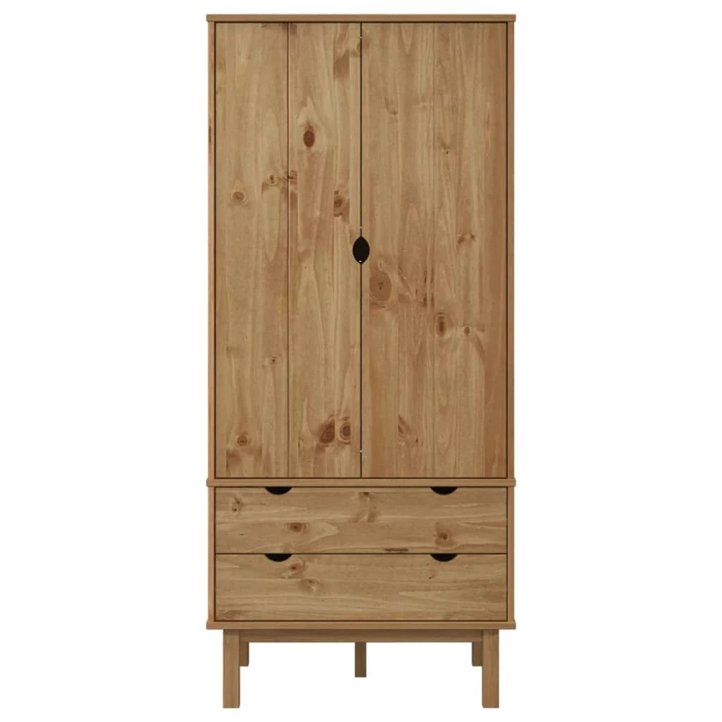 Solid Wood Pine Wardrobe D46933
