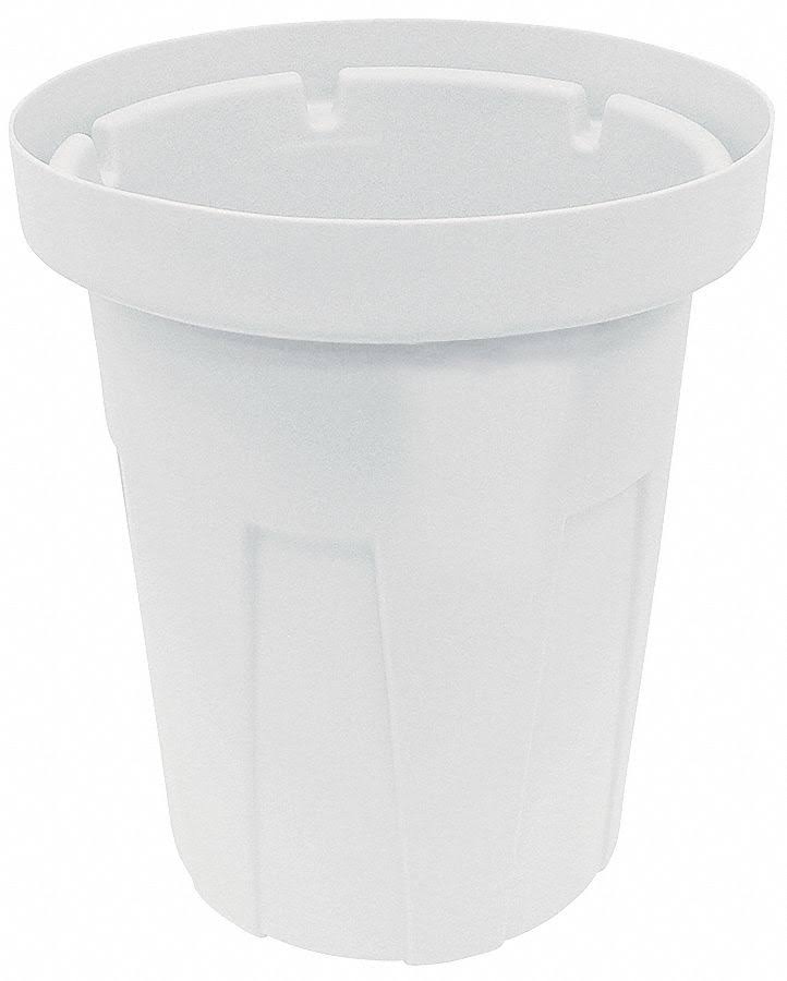 35 Gal Round Plastic Trash Can D345