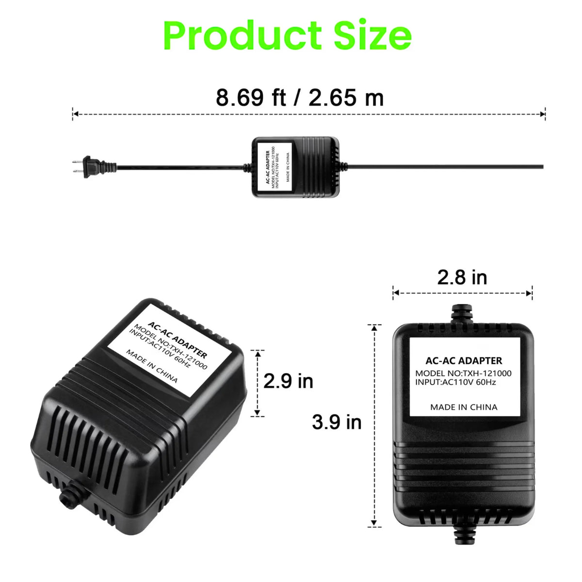 9V 2A AC Adapter W470