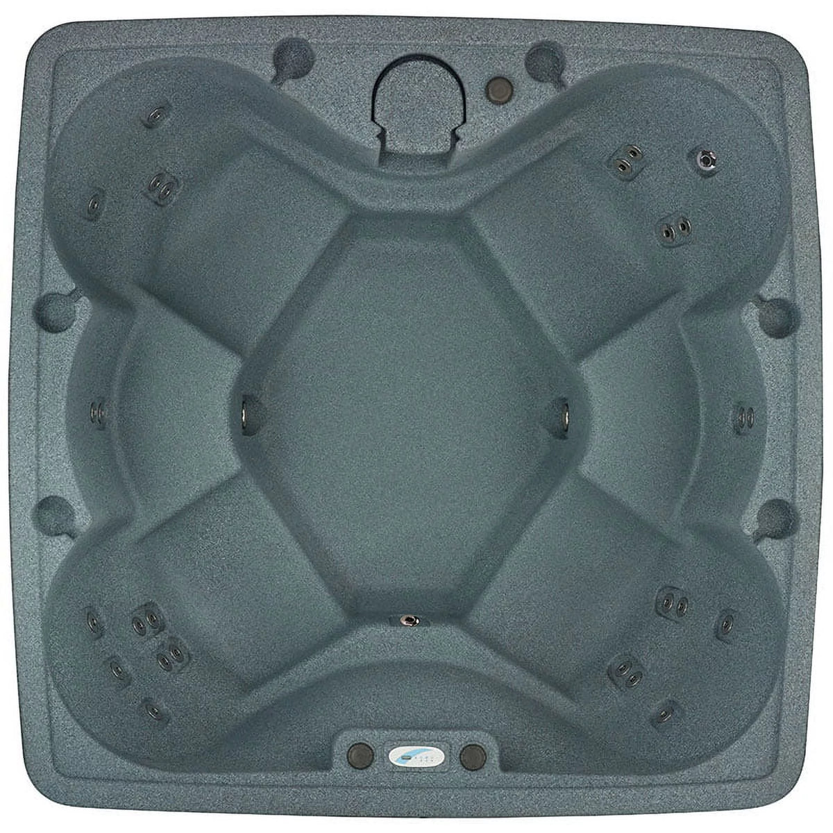 6 Person 29 Jet Square Plug and Play Hot Tub with Ozonator K461828