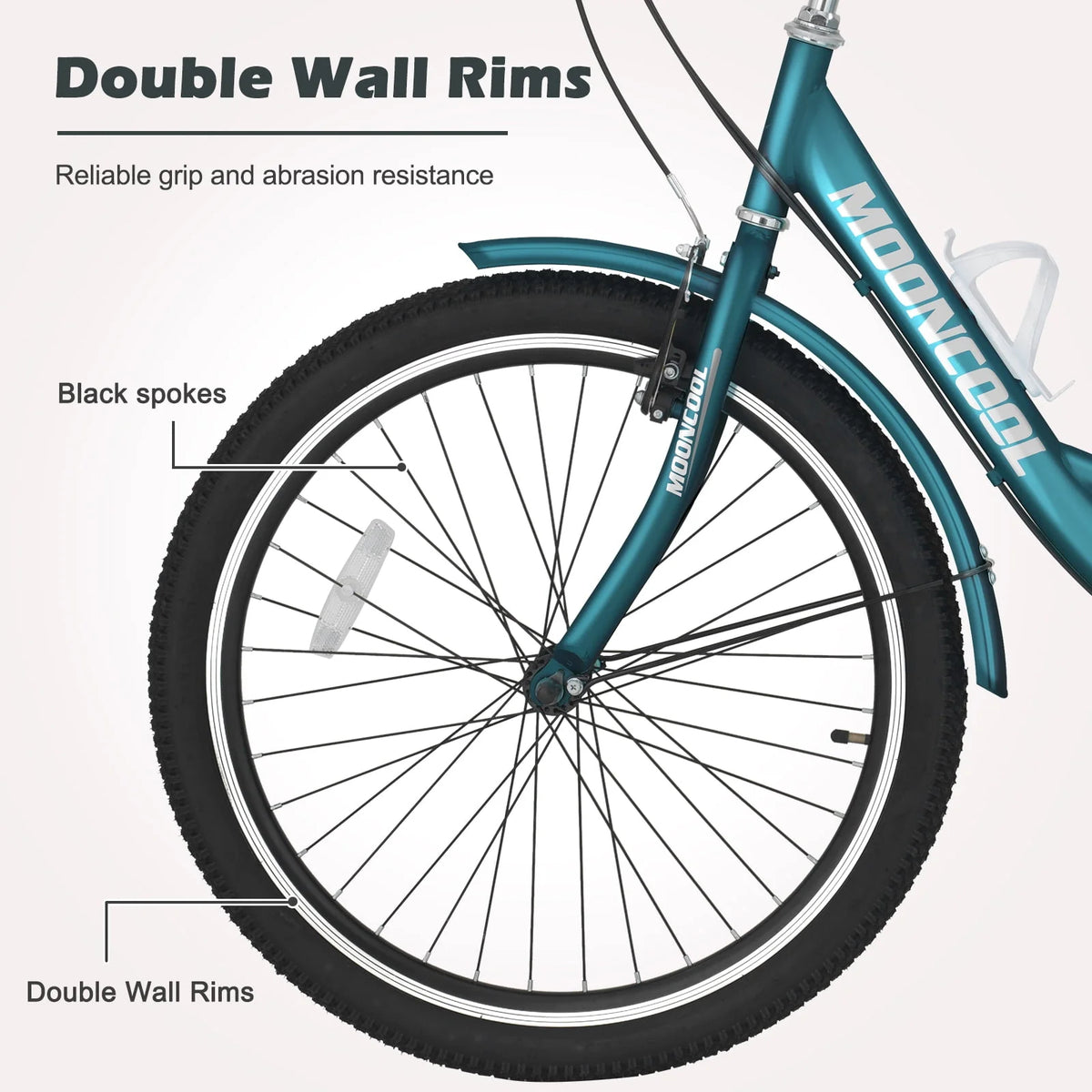 24 Inch Single Speed Adult Tricycle with Basket E6357
