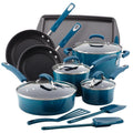 14 Piece Non-stick Hard Enamel Cookware Set E285