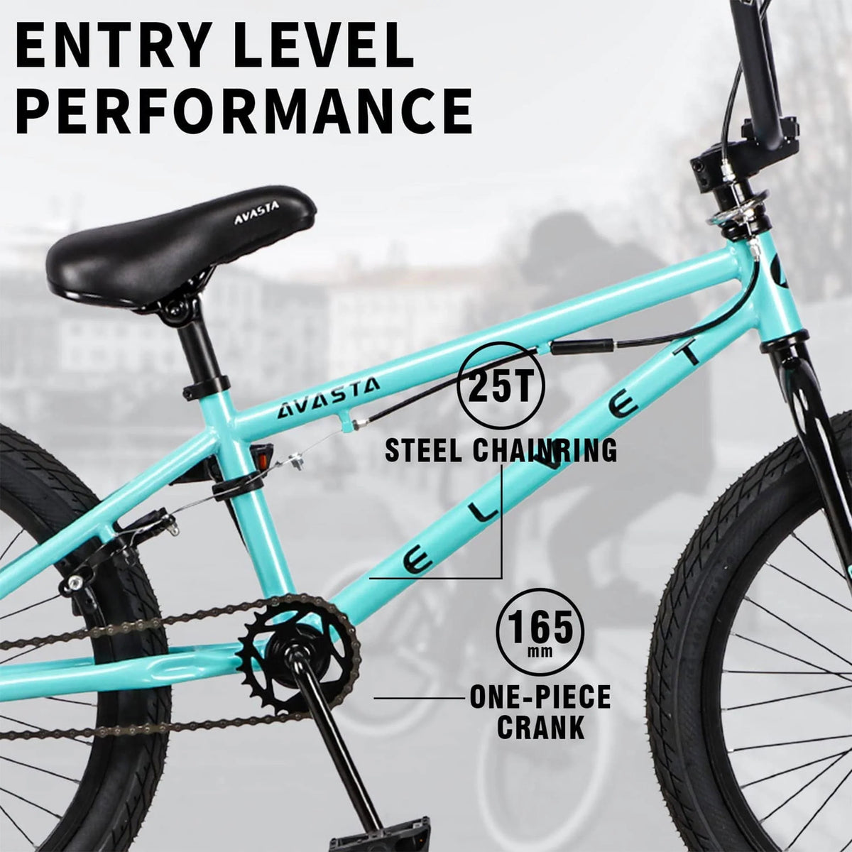 18 Inch Mint Green Kid BMX Bicycle A77655
