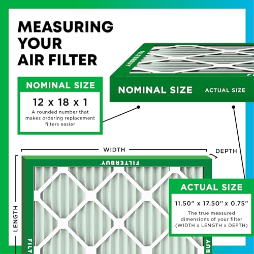 16x25x1 MERV 8 Pleated HVAC Air Filter 4-Pack P8121