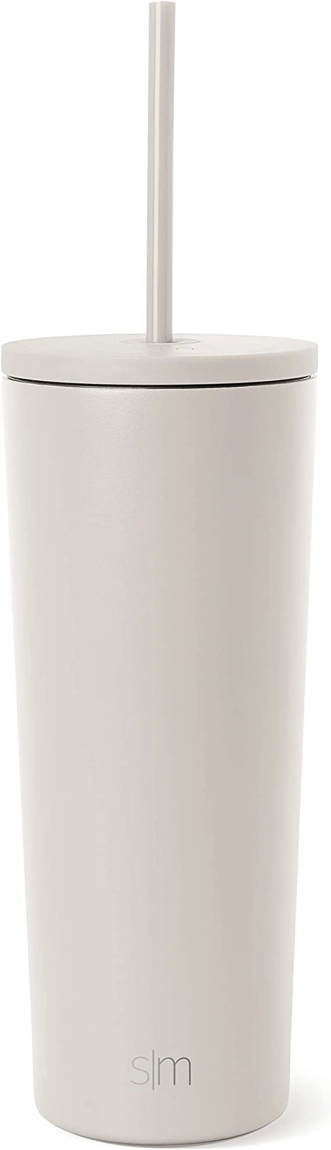 24 fl oz Stainless Steel Tumbler with Lid and Straw C428324