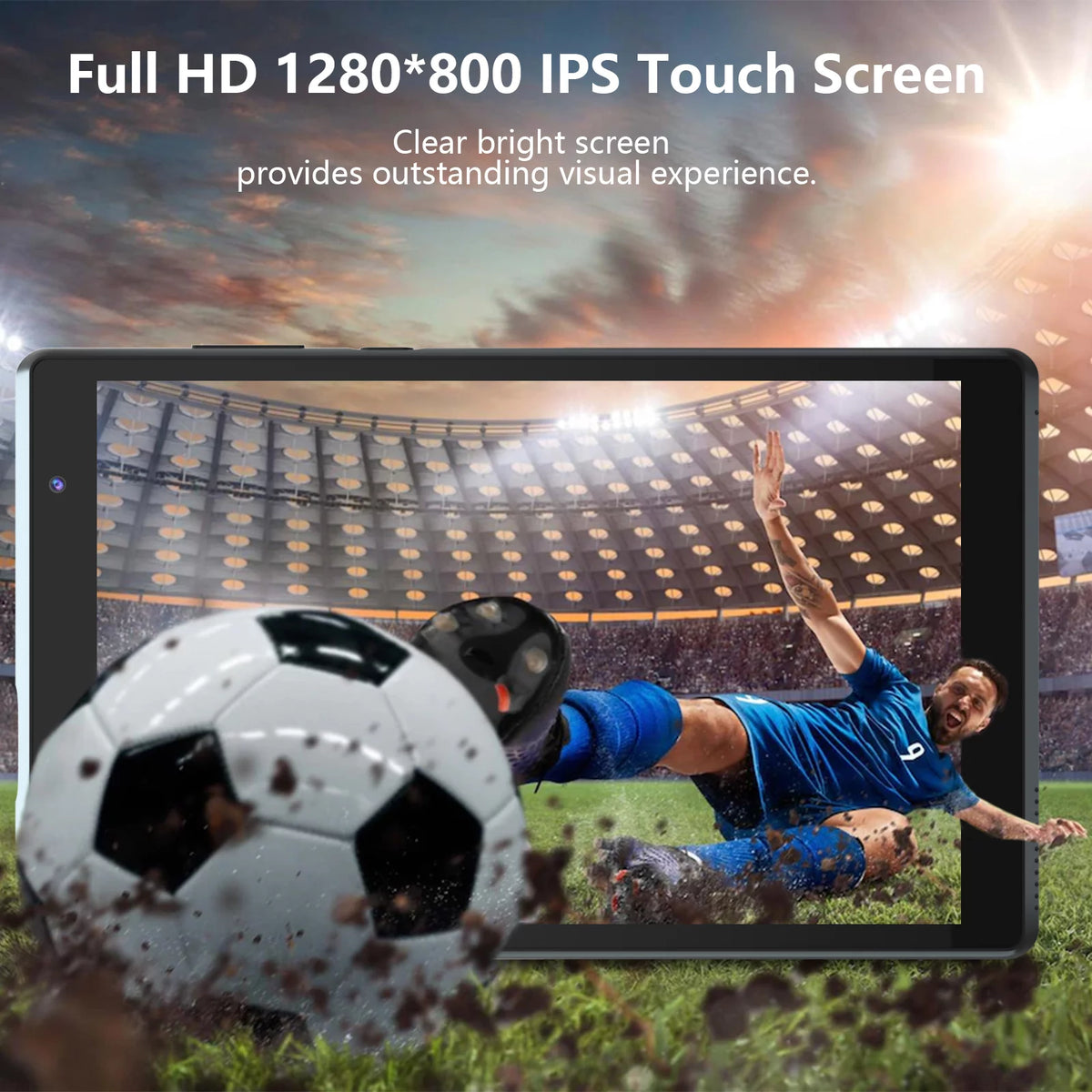 8 inch Android 12 Tablet 4GB RAM 32GB ROM IPS HD Display Black T190