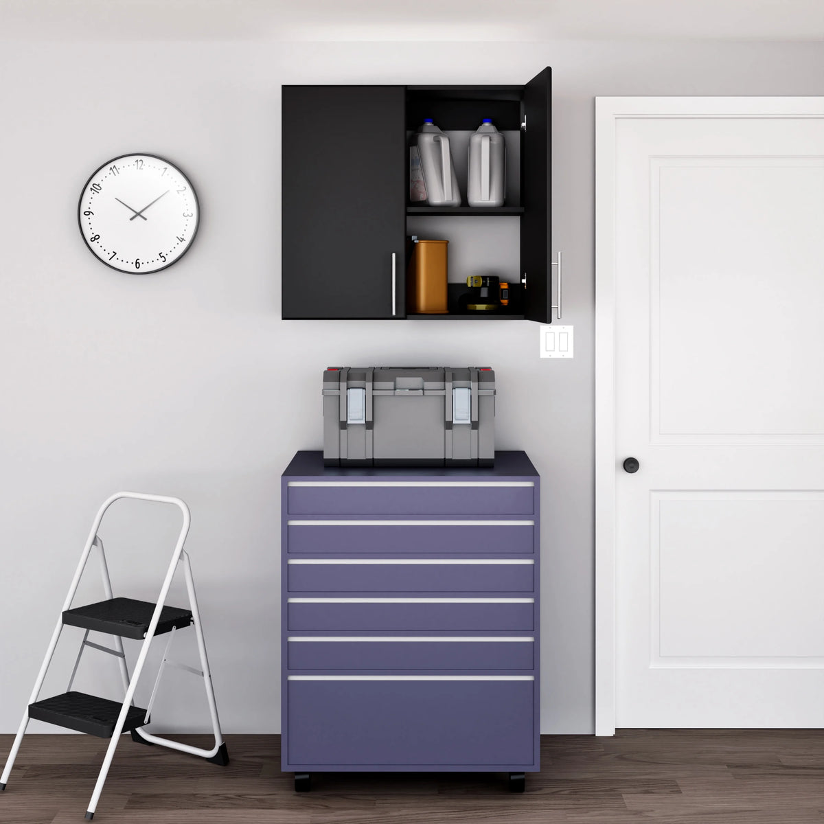 32" Black Wall Cabinet R43153