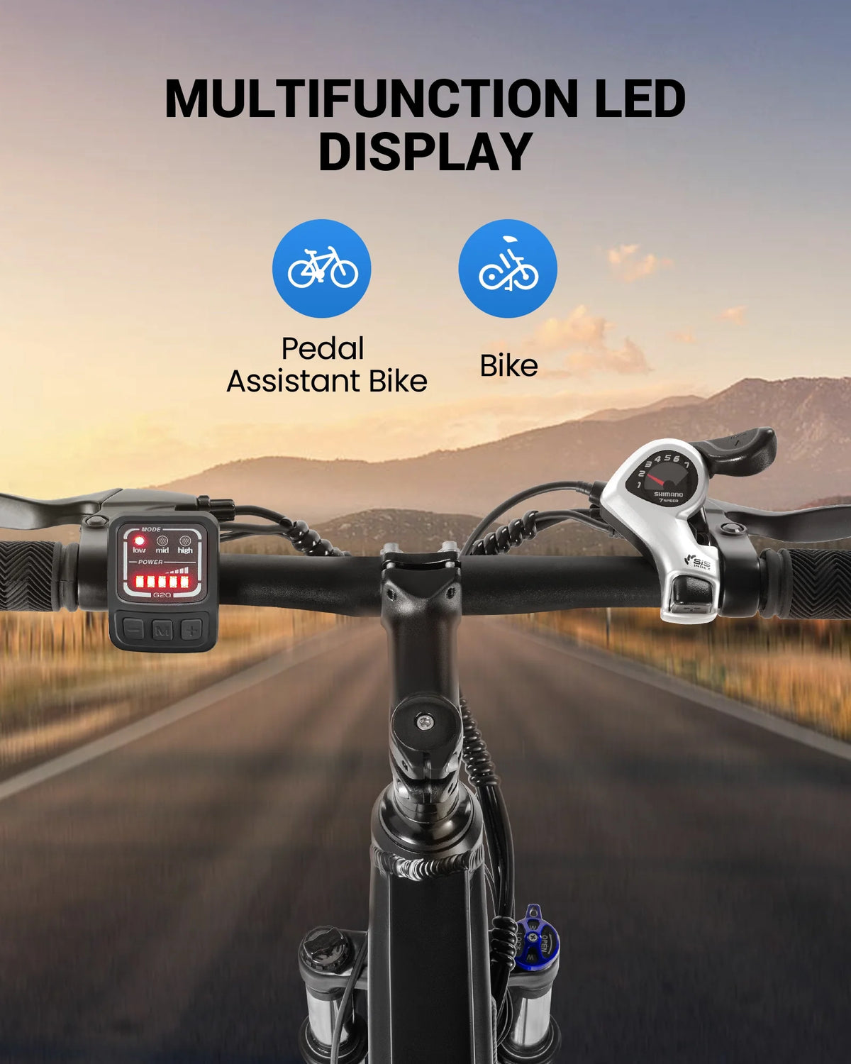 350W 26" Electric Mountain Bike with 36V Removable Battery U49800