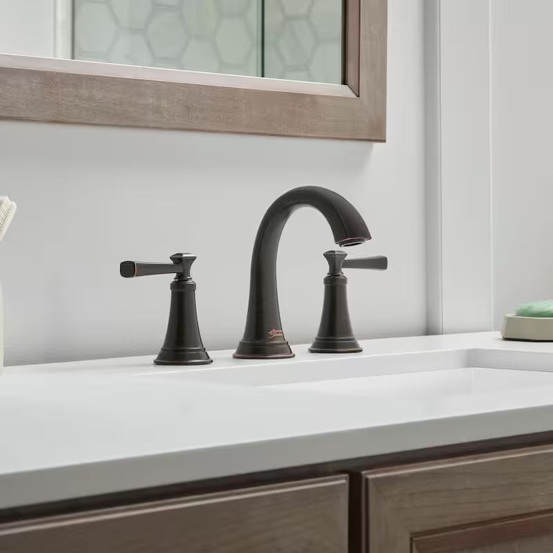 8 in. Widespread Double Handle Bathroom Faucet in Legacy Bronze 2-Pack E50887