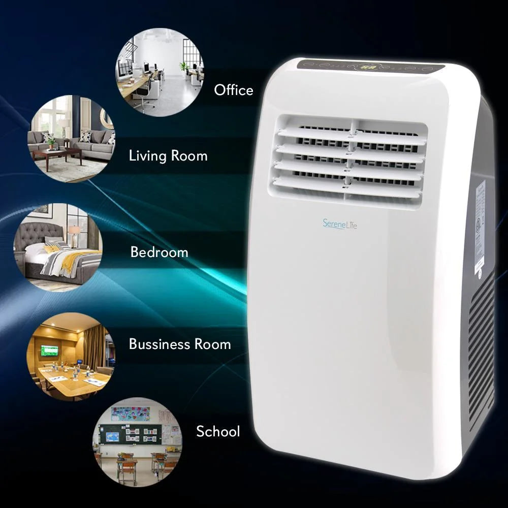 8,000 BTU Portable Air Conditioner with Dehumidifier and Fan Modes Z447913
