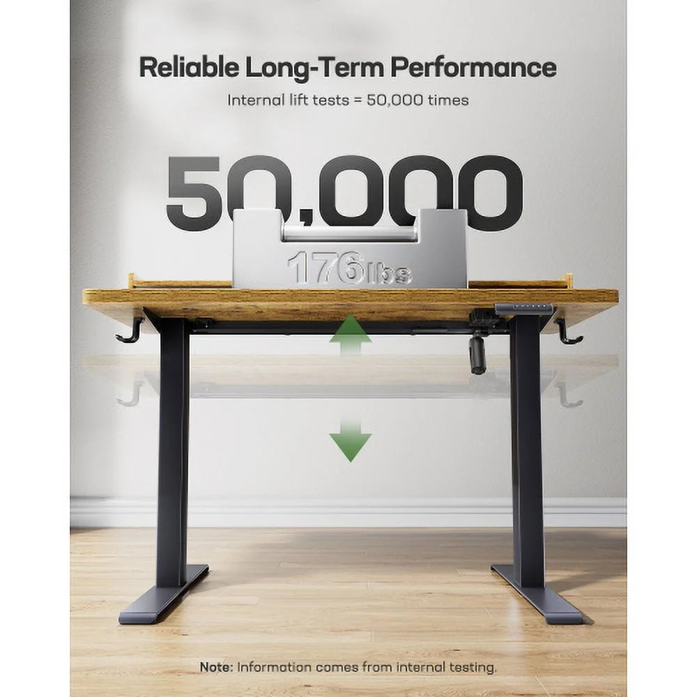 Adjustable Height Electric Standing Desk 55 x 24 Inches S597003