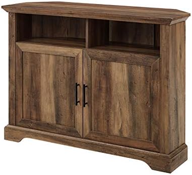 70 Inch Stone Grey Metal and Wood Fireplace TV Stand A998
