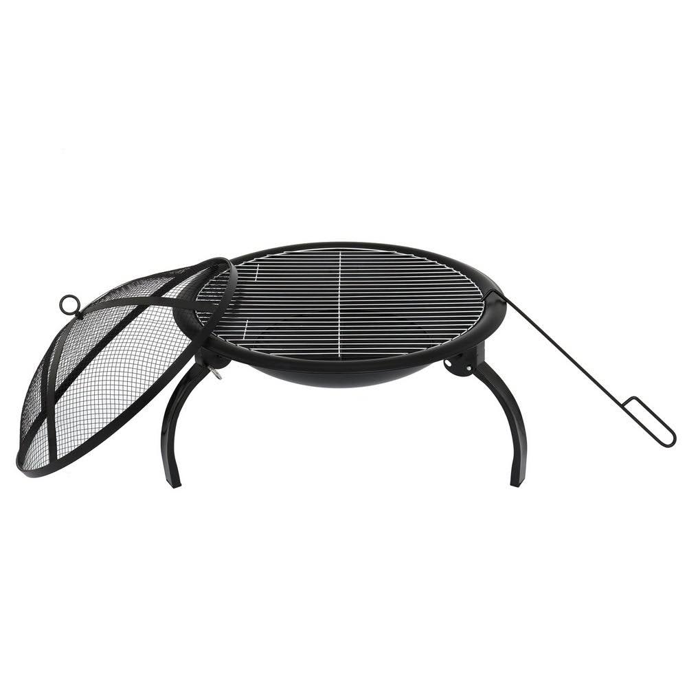 21 inch Cast Iron Charcoal Grill with Carrying Bag M875039