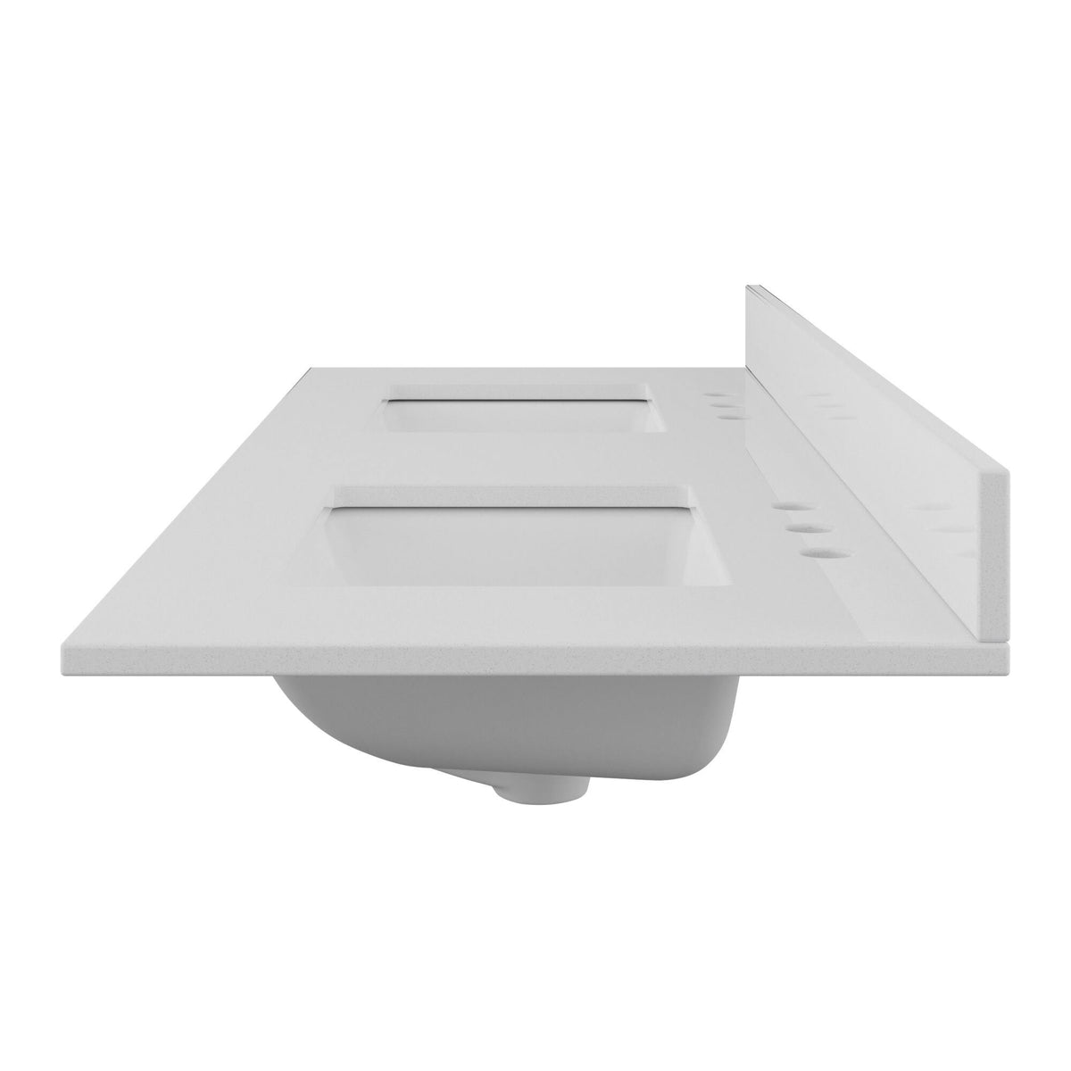 61x22 Quartz Vanity Top with Backsplash V1020