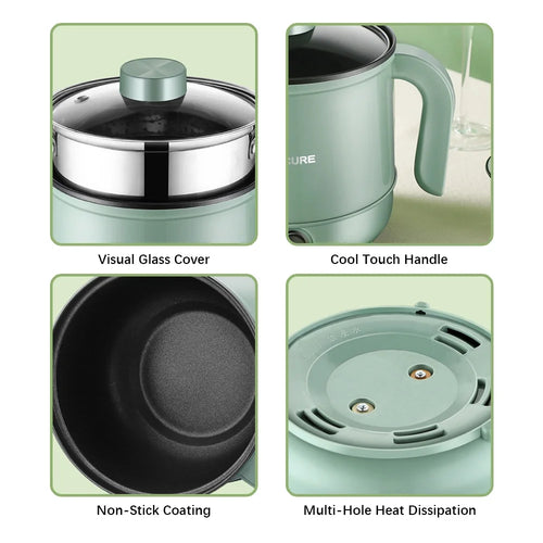 1.7L Electric Cooker with Steamer and Dual Control R429896