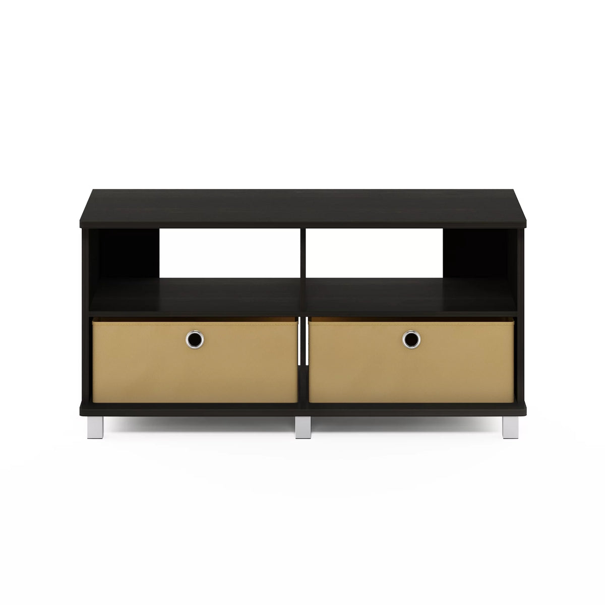 38 Inch 2 Drawer Entertainment Center TV Stand, Brown I379718