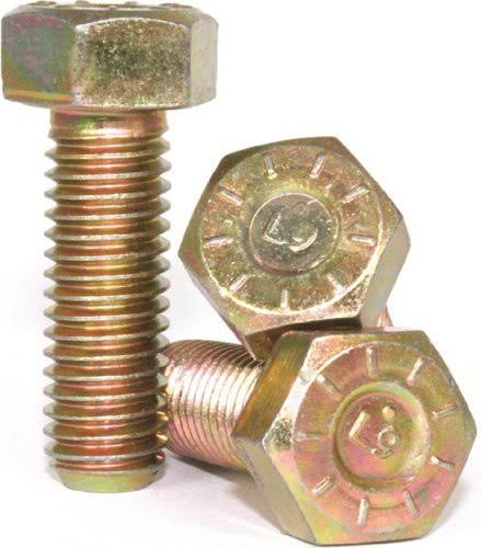 3/8-16 x 6 Hex Cap Screw Yellow Zinc Plated (50) E298