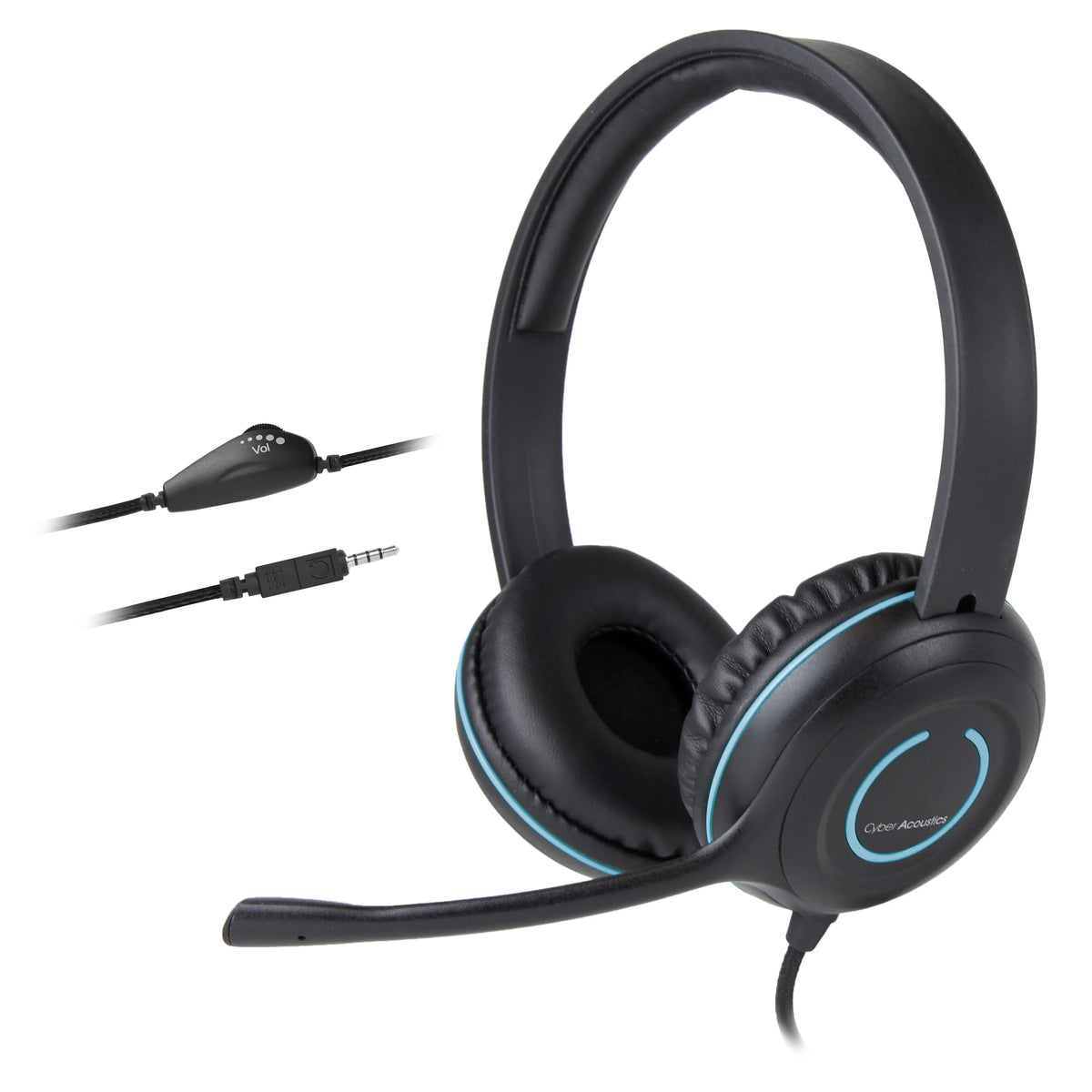 3.5mm Stereo Headset with Noise Cancelling Microphone Z5893