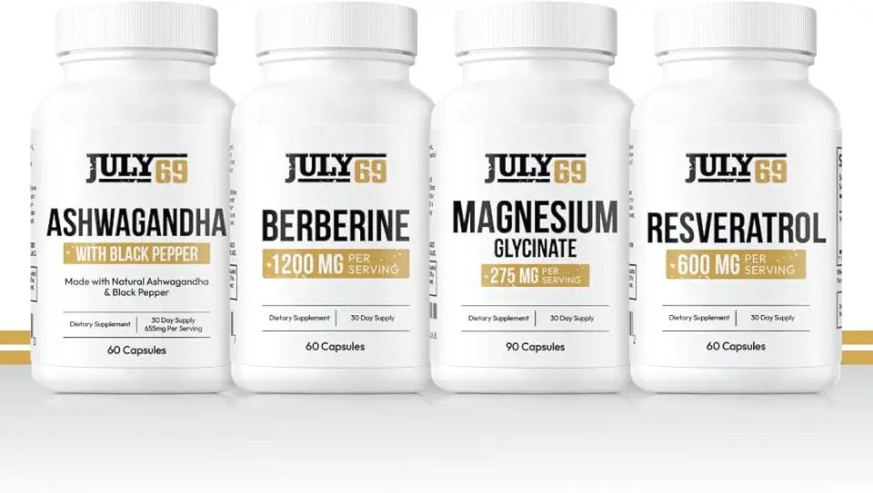 Ashwagandha Berberine Resveratrol Magnesium Supplement Pack M83292
