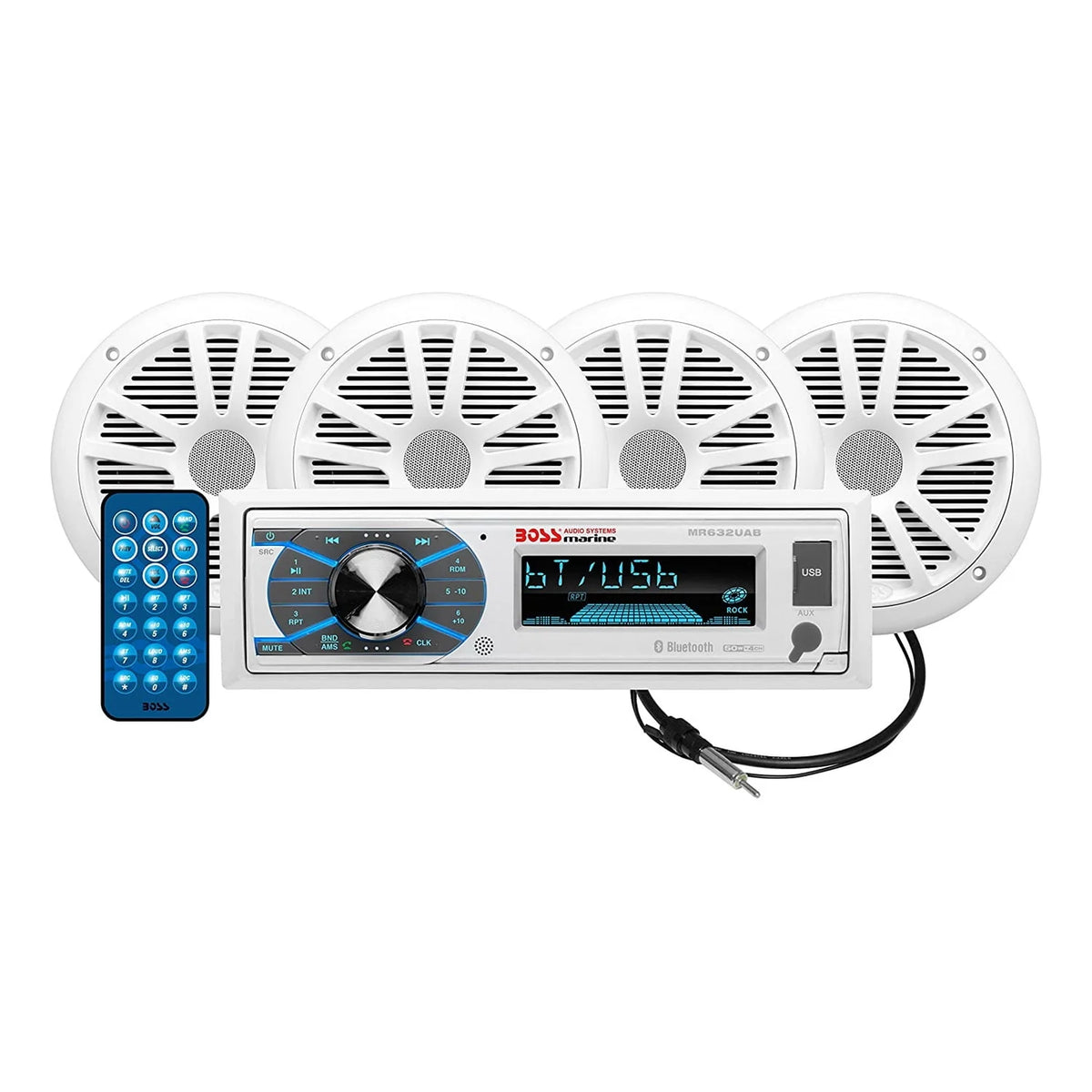 6.5 Inch Marine Speakers and AM/FM Receiver Q5582