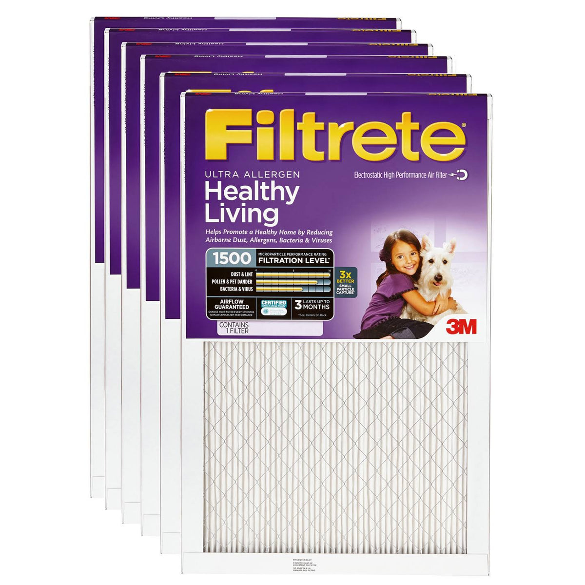 1500 Ultra Allergen Filter 17.5x23.5x1 6-Pack O240770