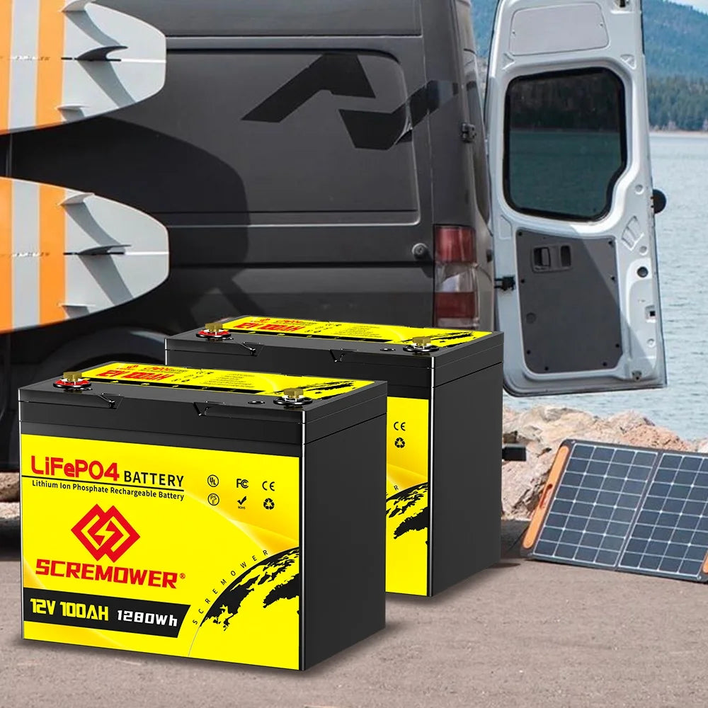 12V 100Ah LiFePO4 Lithium Battery 100A BMS C60927