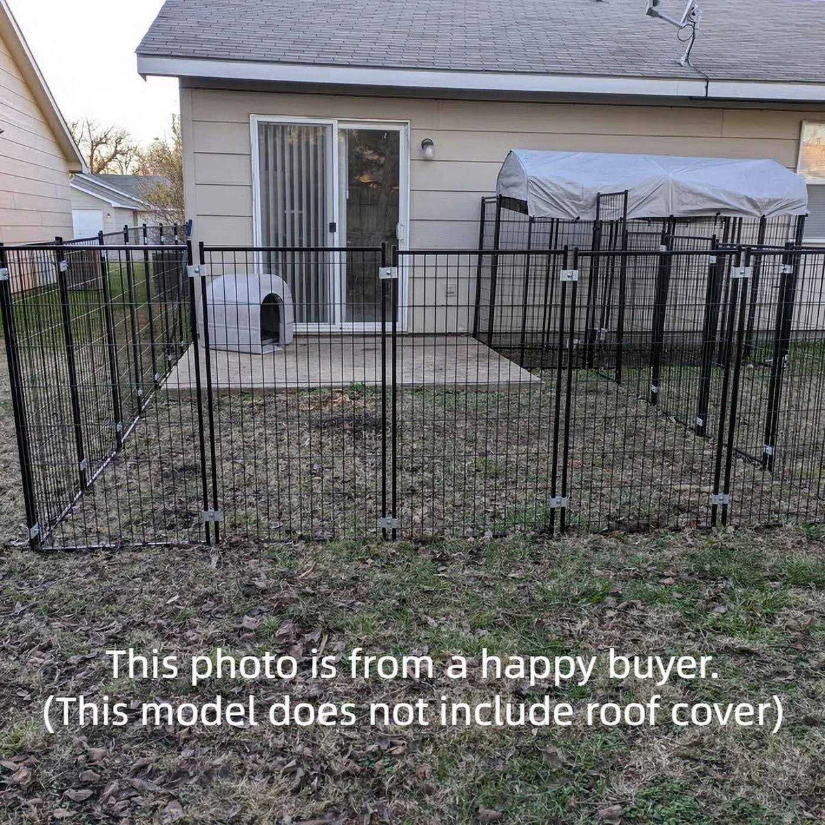 9 x 9 x 3.93 ft Modular Dog Exercise Fence I1887